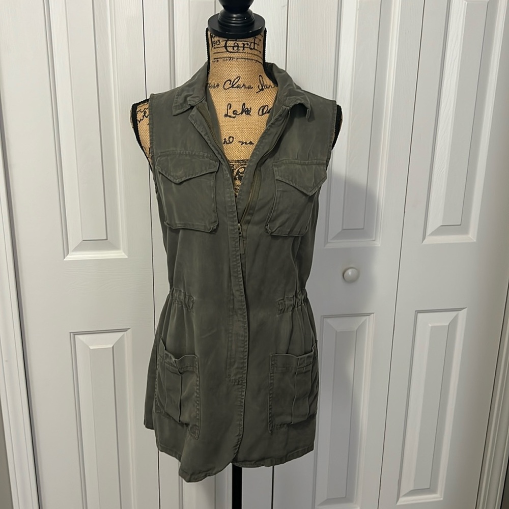 A New Day Green Cargo Style Vest